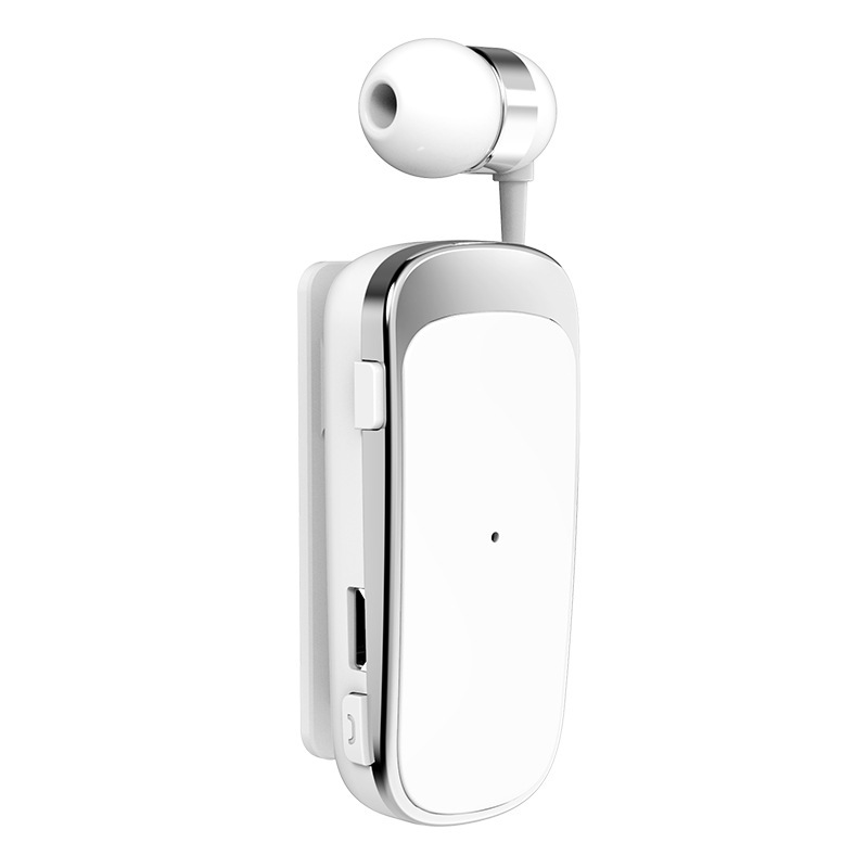 超長時間バッテリー搭載、伸縮式ケーブル付きBluetoothイヤホン、売れ筋片耳インイヤータイプ、着信時バイブレーション機能付きビジネスイヤホン|undefined