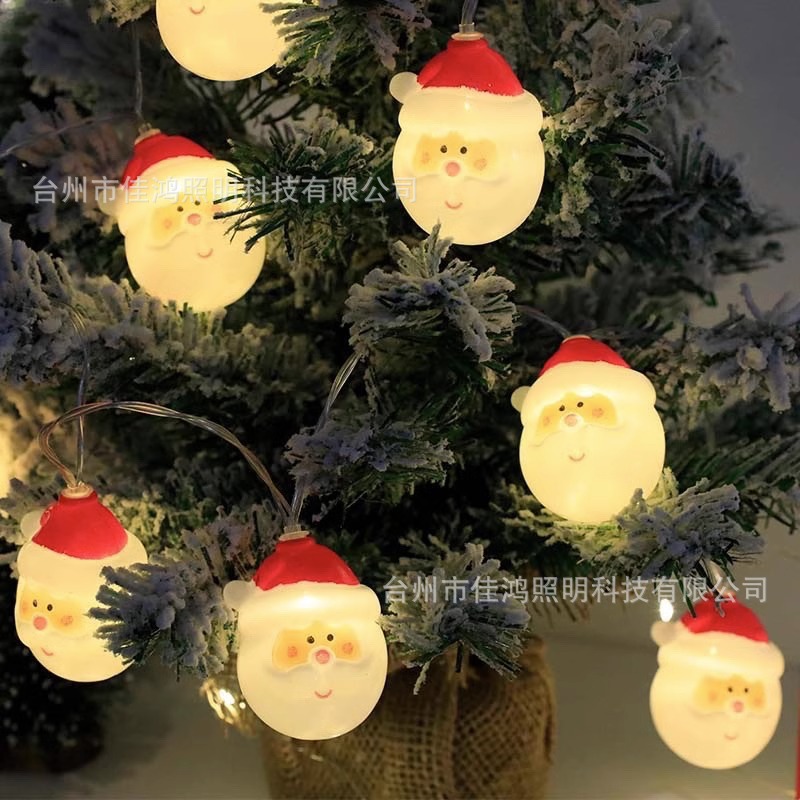 Luz LED de Navidad transfronteriza, decoración de ventana de cadena, tamaño colgante, estilo personalizable, gran cantidad de precio preferencial