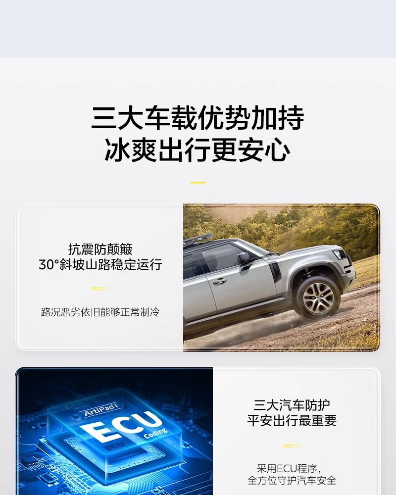 Midea Car Refrigerator Car Home Dual-Purpose Refrigeration Refrigeration Freezer Double Door Cl-17Sm