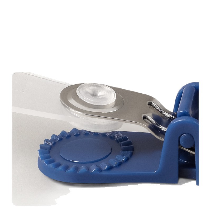 Porta credenciales Deli 5749 azul, 10 piezas/paquete, clip para tarjetas de identificación de plástico con gancho para colgar. image 7