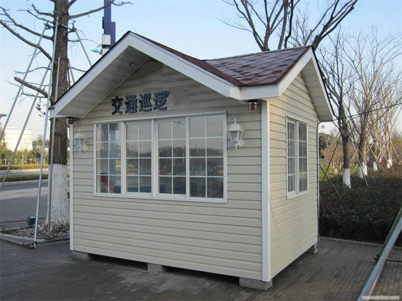 金属雕花板岗亭户外收费保安亭小区移动站岗执勤值班室成品定制(图3) undefined