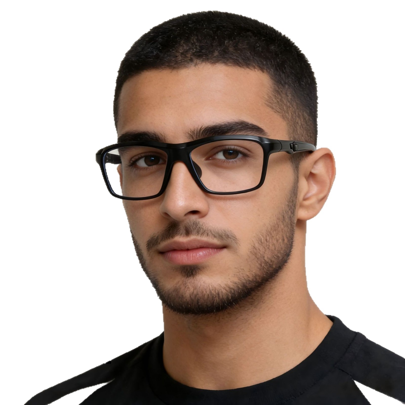 Marco de gafas deportivas colección TR90 anti-deslizante para hombres y mujeres, gafas de luz plana, gafas juveniles anti-luz azul
