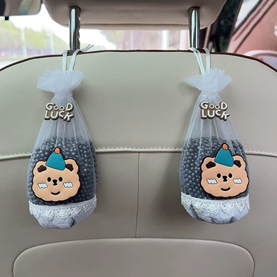 Bag for Car Use, Activated Carbon Bag: Aktiv kömürlü qoxu uducular - 2-small-bears-bamboo-charcoal-bags