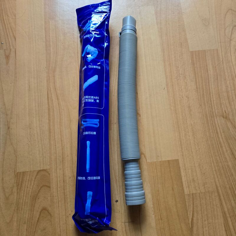 工場供給の袋入り伸縮式洗濯機排水管、波形プラスチック排水管、延長可能、伸縮可能、厚みのあるタイプ|undefined