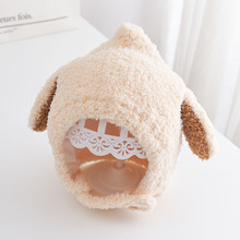 宝宝帽子秋冬季男女童婴幼儿套头帽儿童毛线帽小孩针织保暖护耳帽