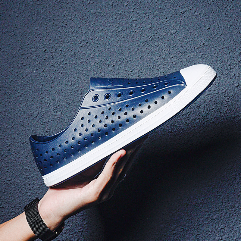 Croc Shoes Men's Summer Couple Non-Slip Soft Bottom Casual Outdoor Sandals Fashion 24 Colors Cut Out Wading Outer Beach Shoes