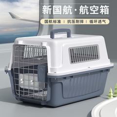 ペットの航空箱の猫は外出して携帯します。