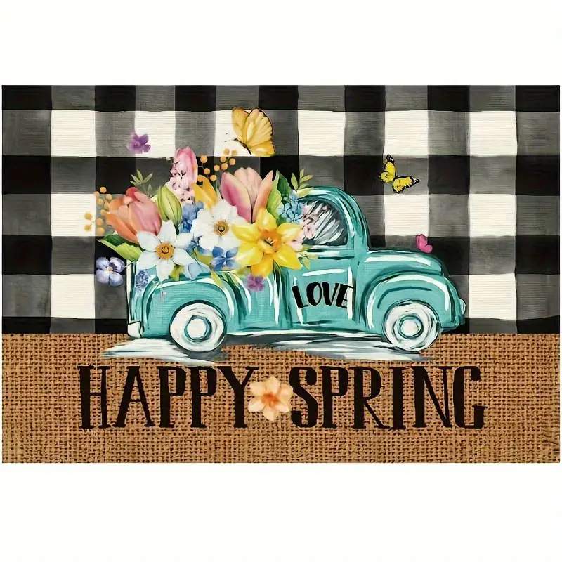 Transfronterizos lino almohadilla de mesa Aliexpress TEMU Amazon almohadilla de mesa cuadrada búfalo rojo almohadilla de Navidad Día de la Independencia