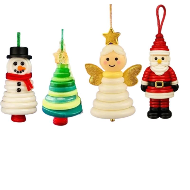 DIY Button Snowman Ornament Kit,|undefined