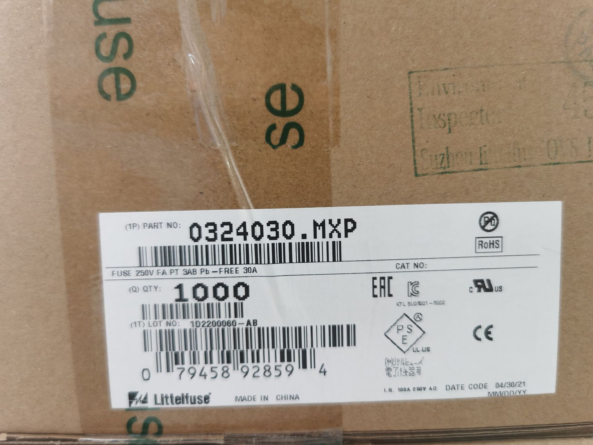 Llttel  0324030.MXP  型号保险丝