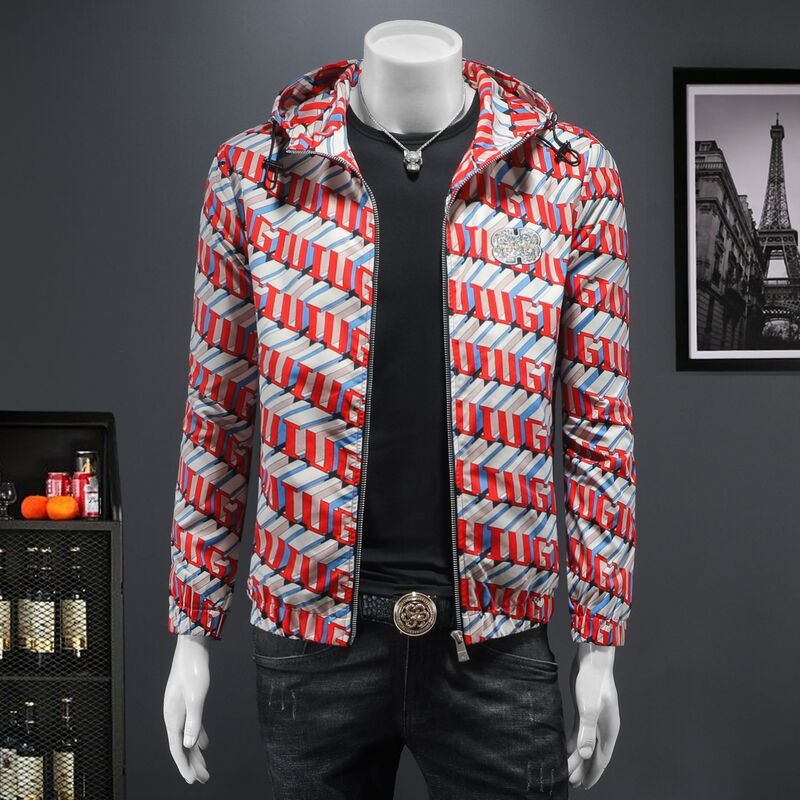 Men's New Spring and Autumn Hooded Jacket Trendy Brand Versatile Men's Casual Jacket Tops for Men Men's New Spring and Autumn Hooded Jacket Trendy Brand Versatile Men's Casual Jacket Tops for Men