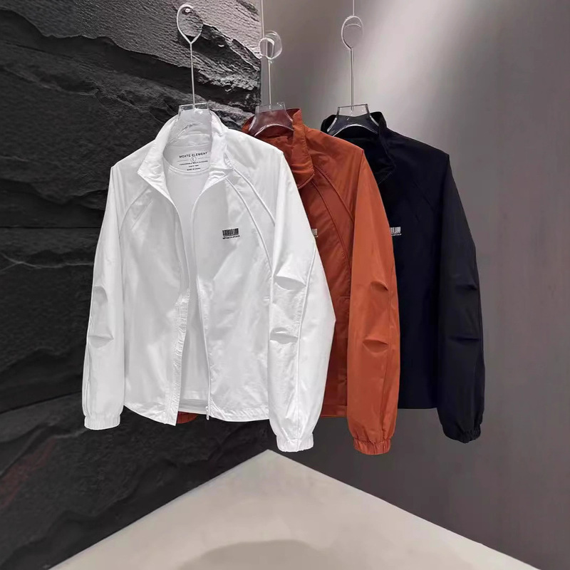 Factory Direct Sale Spring and Autumn Casual Men's Loose Fashion Trendy Versatile Stand Collar Outdoor Breathable Jacket Windbreaker Factory Direct Sale Spring and Autumn Casual Men's Loose Fashion Trendy Versatile Stand Collar Outdoor Breathable Jacket Windbreaker