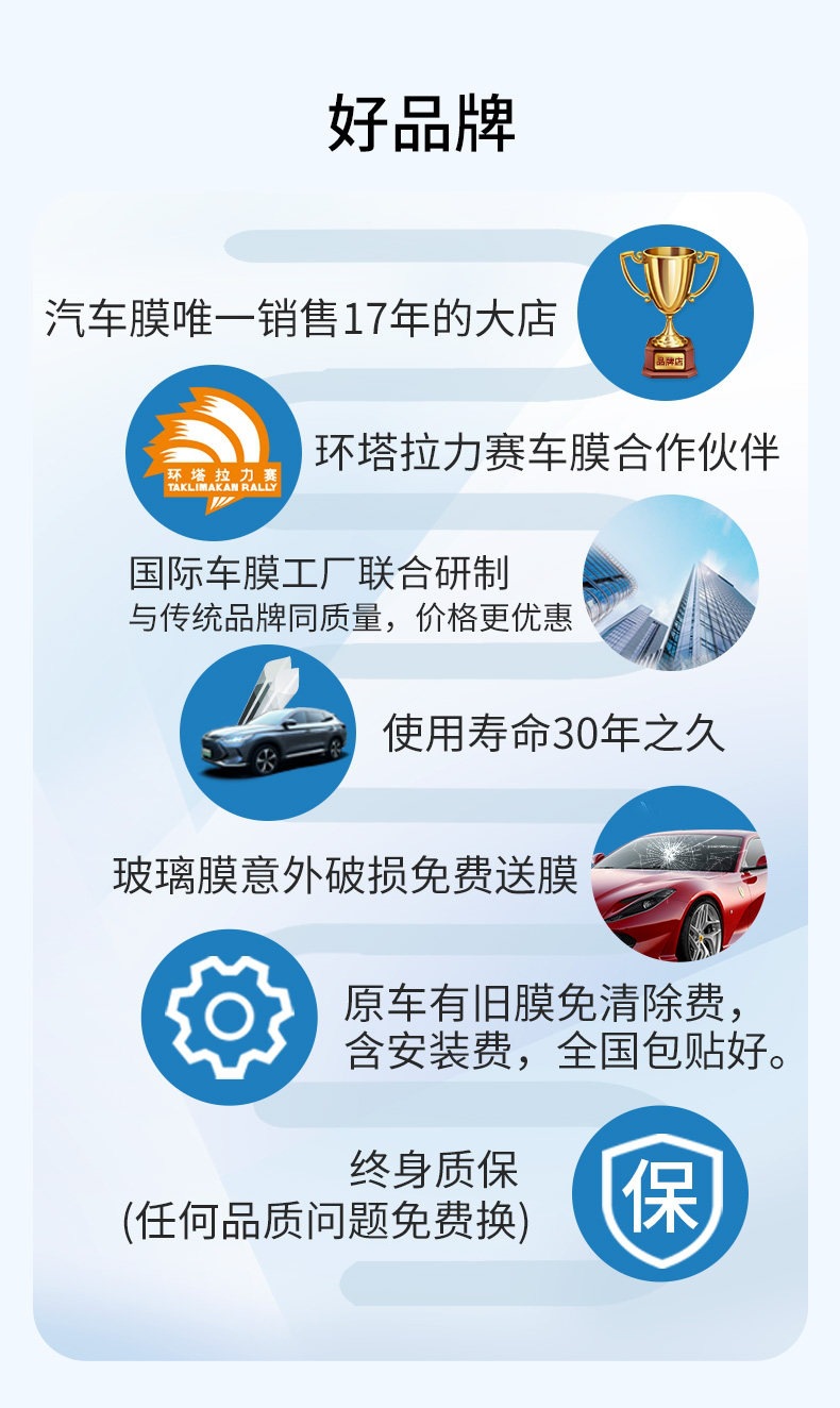Meiji Car Film, Car Window Film, Explosion-Proof Film, Sun Protection and Heat Insulation Film, Front Windshield Film, V Series for the Whole Car