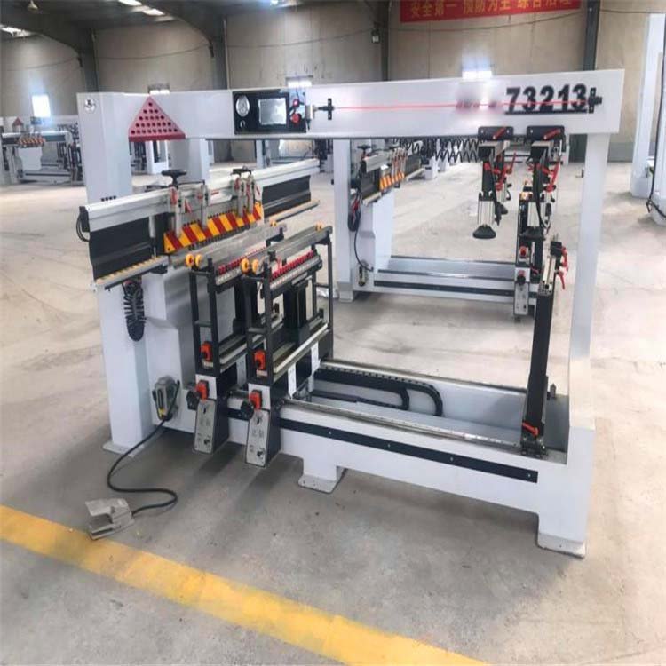 6 maquinaria de carpintería perforación de dos filas perforación automática equipos perforadores multifuncionales perforación de filas