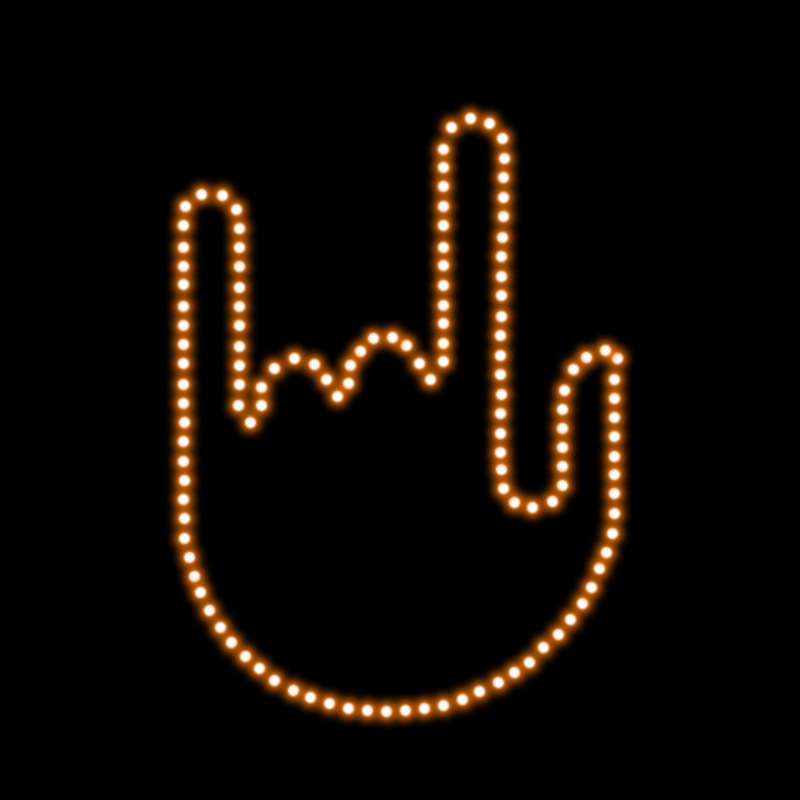 Lámpara de señal de dedo de automóvil transfronteriza, lámpara de advertencia multifuncional para automóviles, lámpara de mano interactiva anti-colisión trasera