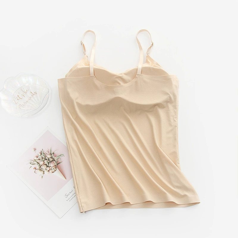 Бюстье без шва Ice-silk с встроенными чашками, красивый зتوback, стройный силуэт без следов