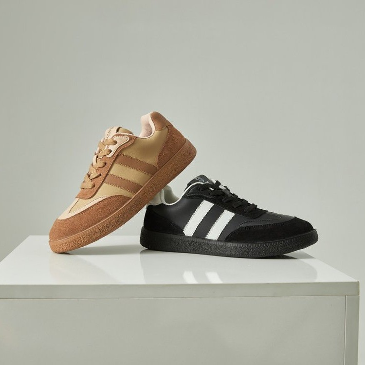 Brown Women's Running Shoes - Versatile Academy Style Sneakers_voghion.com