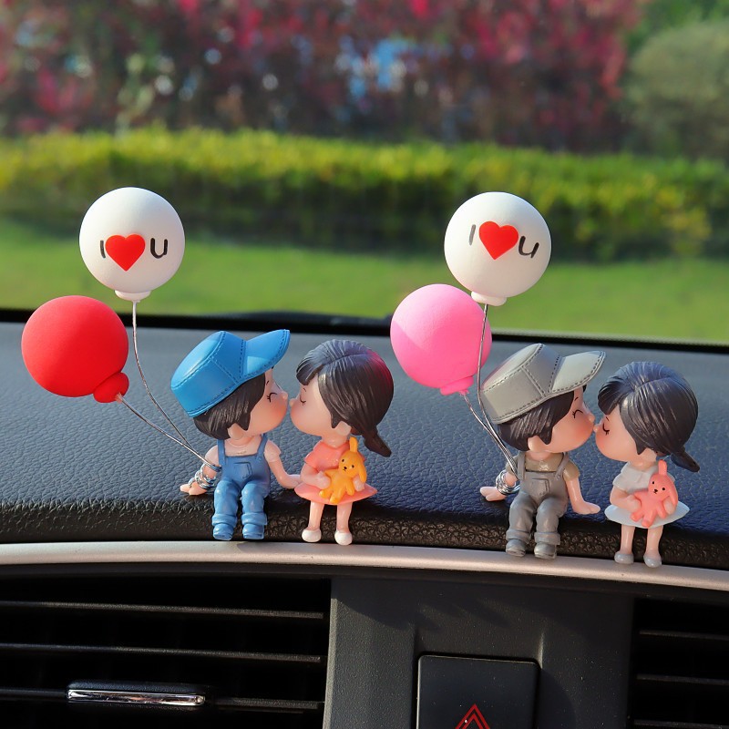 Celebridades de Internet, el mismo estilo, decoración de pareja de coche, joyería interior, decoración de consola central, espejo retrovisor de coche, decoración de pastel de pareja