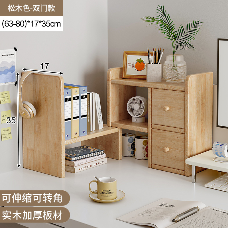 escritorio de madera sólida estante de almacenamiento escritorio de escritorio simple multicapa escritorio de escritorio