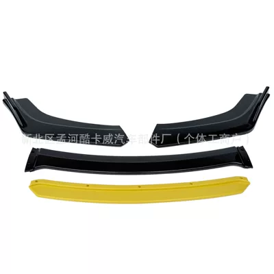 Lip, Small Surround Front Bumper, Other Car Modifications - bright-blackyellow