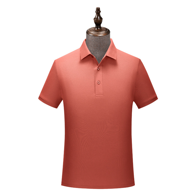 50 camisas POLO de algodón para islas marinas, marco de dibujo de flor de cuentas personalizado, mono de manga corta con solapa secundaria de color sólido, logotipo personalizado