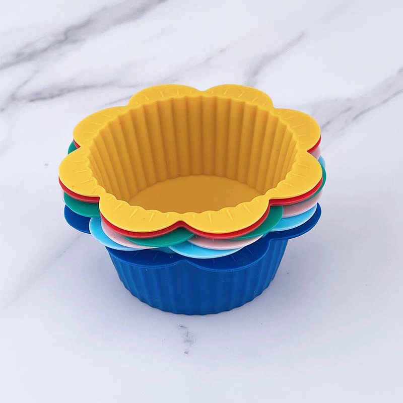 Силиконовая форма для мафин/к cupcake цветок форма для тортов увеличение объема рисовой выпечки кухонные принадлежности для выпечки