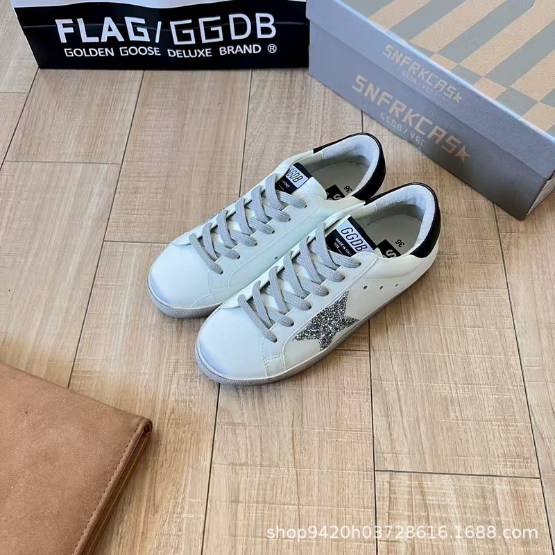 ggdb跨境批发男女同款星星脏脏鞋休闲平底板鞋做旧小白鞋潮流百搭|undefined
