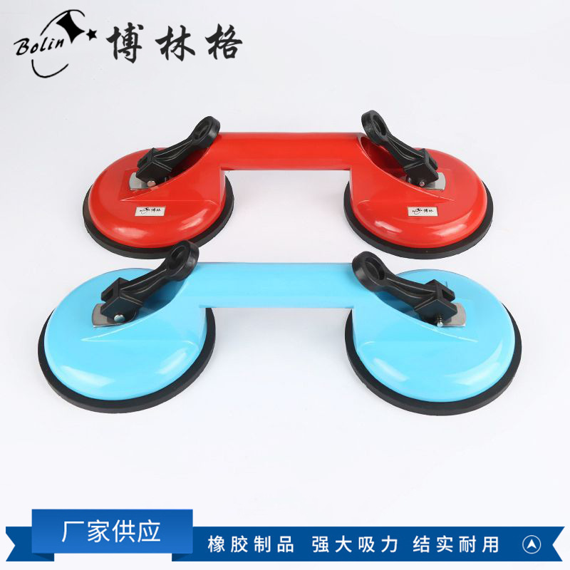 厂家批发双爪瓷砖玻璃吸盘 二头真空吸盘 瓷砖吸盘搬运器吸提器