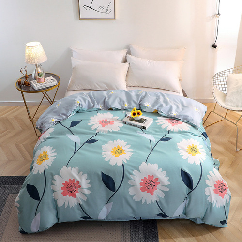Single piece pure cotton quilt cover for home use four seasons single and double cotton quilt cover single product student dormitory bedding wholesale