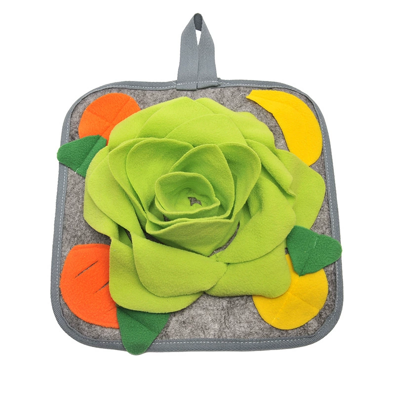Amazon rabbit sniffing mat educational fun toy to release stress slow food training mat pet sniffing mat