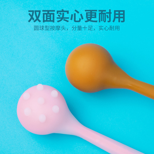 Soothing and activating meridian hammer, silicone massager, destroys meridians, slaps, beats, massages and beats, manual health and wellness bald hammer