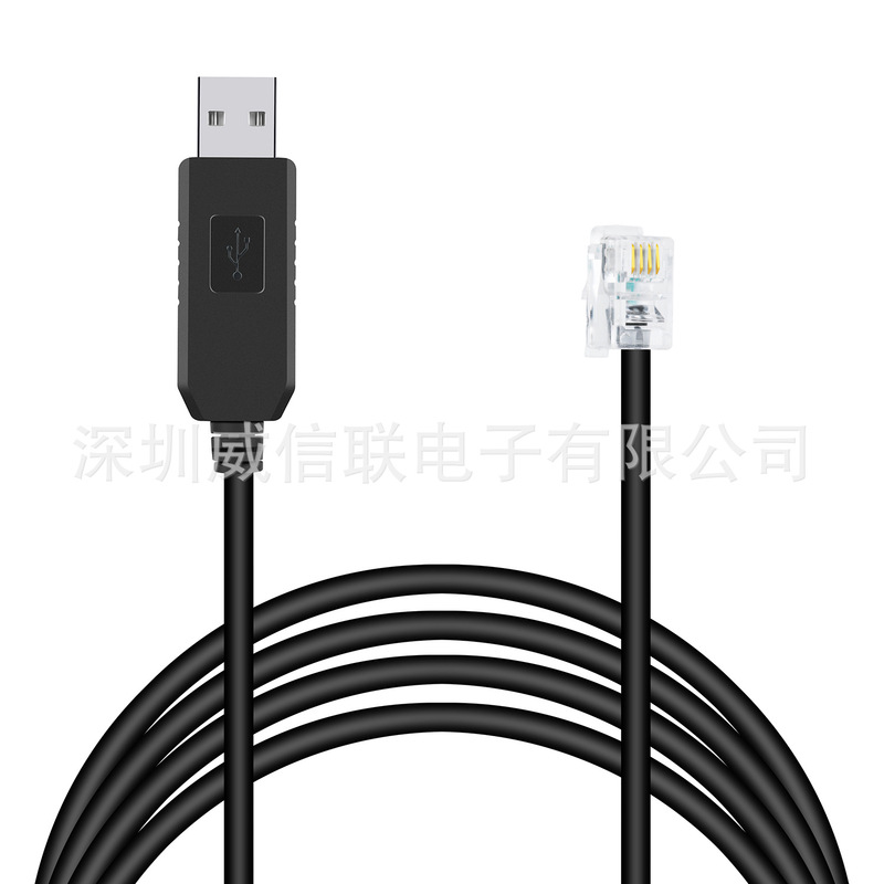 Gaochuang driver encoder cable C7 RS232 4P4C Crystal Head to DB9 serial port debugging line CDHD