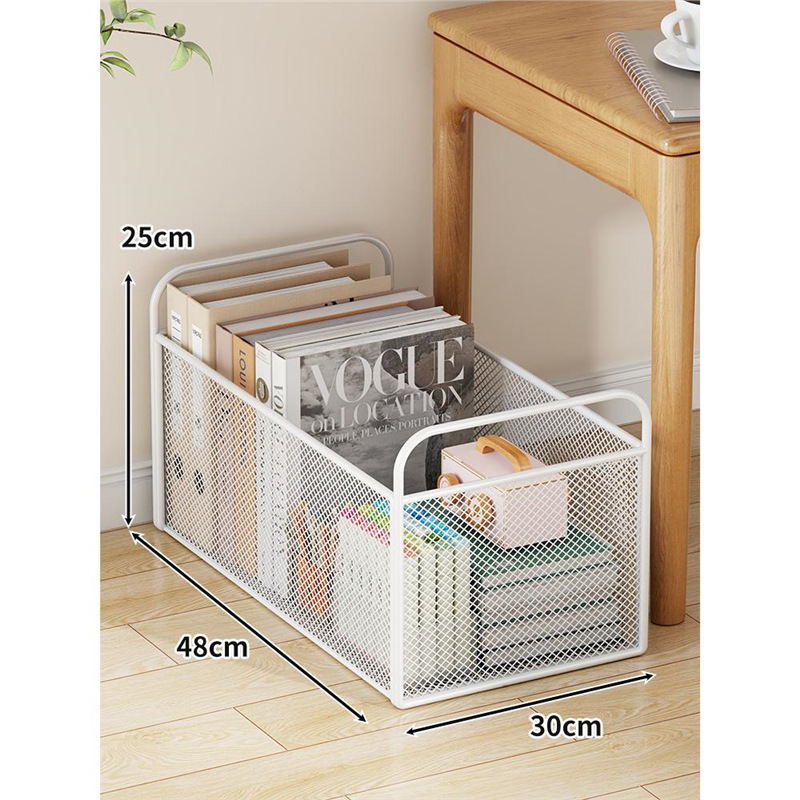 Caja de almacenamiento de libros Cesta de almacenamiento de libros extracurriculares móviles debajo del escritorio Caja de almacenamiento de libros