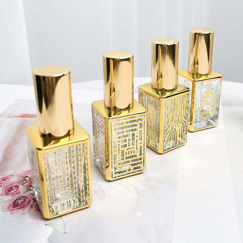 电镀雕刻香水分装瓶便携小喷瓶玻璃空瓶子小金瓶化妆品替换瓶喷雾