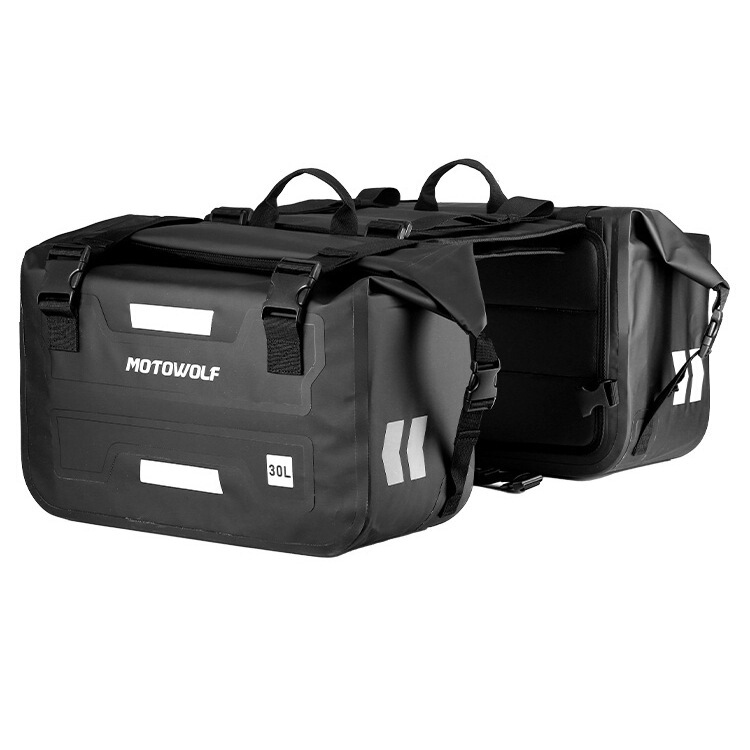 オートバイ防水パニアバッグ、オートバイライダー用品、テールボックス、ヘルメットバッグ、ライディングラゲッジバッグ、長距離オートバイ後部座席サイドバッグ|undefined