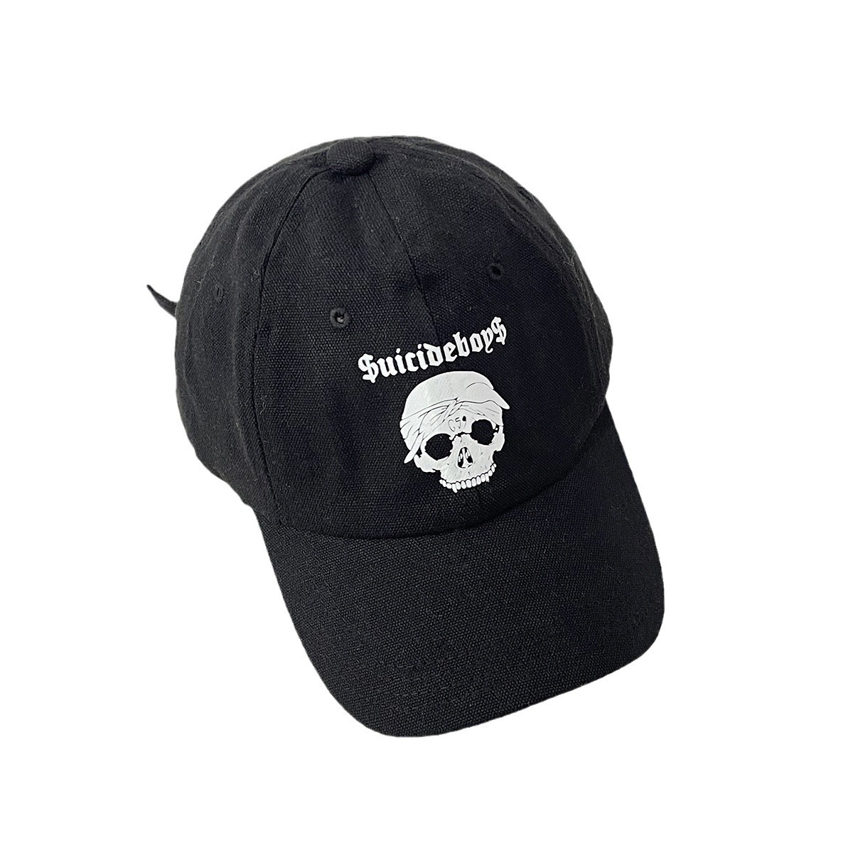 Unisex Street personality casual skull head printed baseball cap outdoor street sports shade breathable_voghion.com