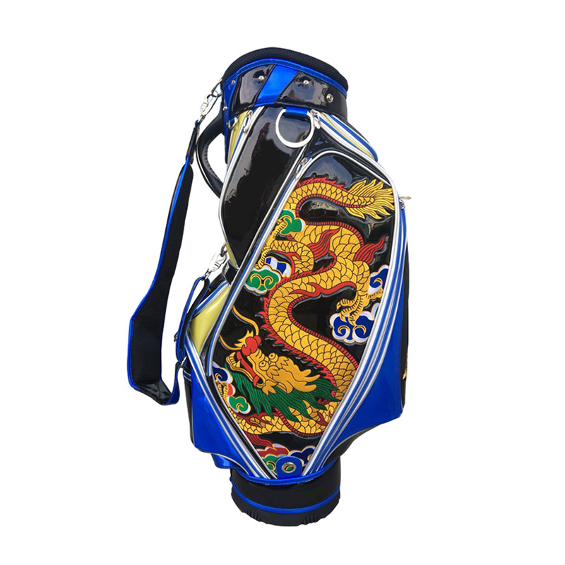 Bolsa de golf compuesta de PU dragón año hombres y mujeres bolsa de bola profesional estándar bolsa de bola estándar bolsa de referencia portátil
