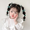 Children's elastic hair rope, hairgrip with bow, hair accessory, 2023 collection, no hair damage