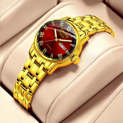 港風圓形小香鏈條手錶女一件代發森系防水細帶小巧氣質文藝復古