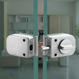 Glass modern lock stainless steel
