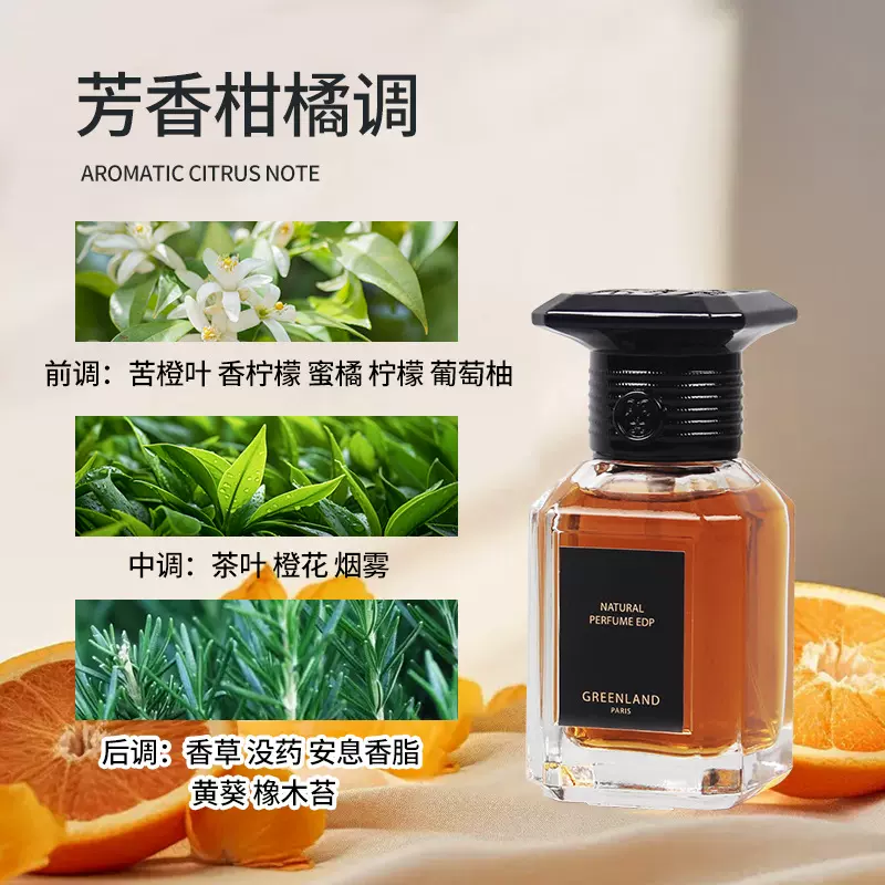 COCOAILISHI跨境柑橘女士香水持久淡香留香小众香氛清新淡香30ml