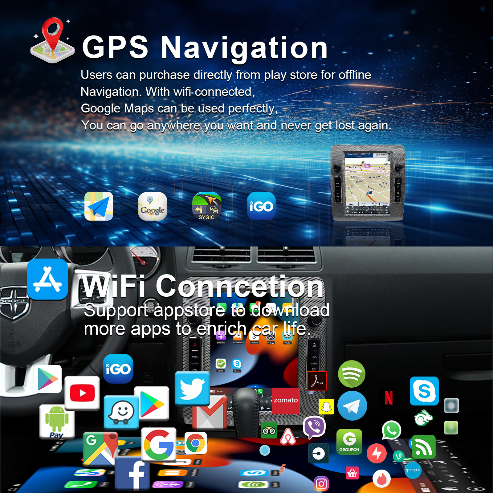 Cross-Border 10.4inch Dodge Challenger 208-2014 Car Central Control Screen Android 13.0 System Factory Direct Supply