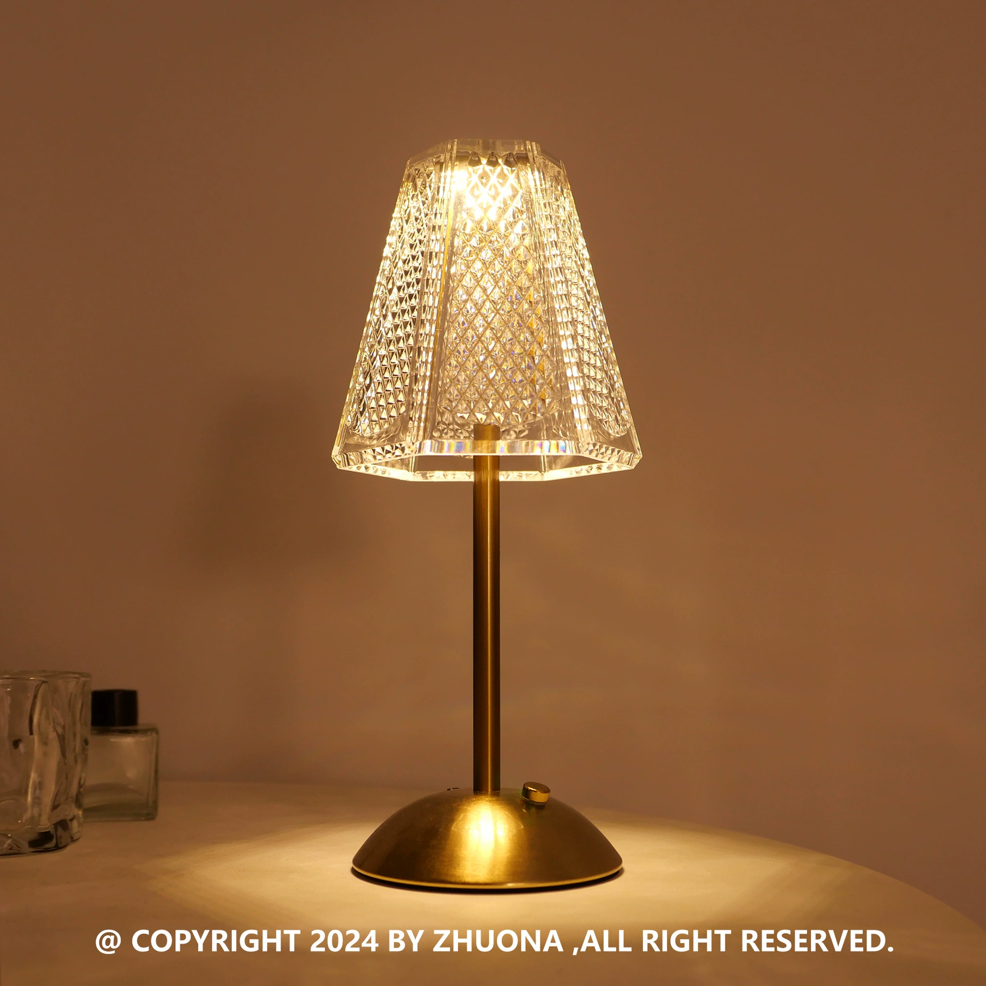 Трансграничный ретро металлическая настольная лампа роскошный ресторан декоративный атмосферный светильник для спальни сенсорный USB перезаряжаемый светодиодный ночник