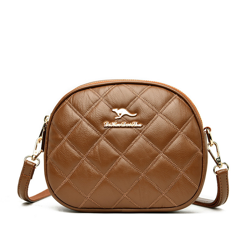 Small Diamond Pattern Shoulder Bag For Women Three Layer Design_voghion.com