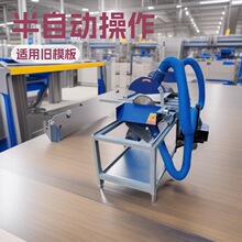半自动双端齐头锯 手动双端齐头锯木工板条齐头截断清边双头锯