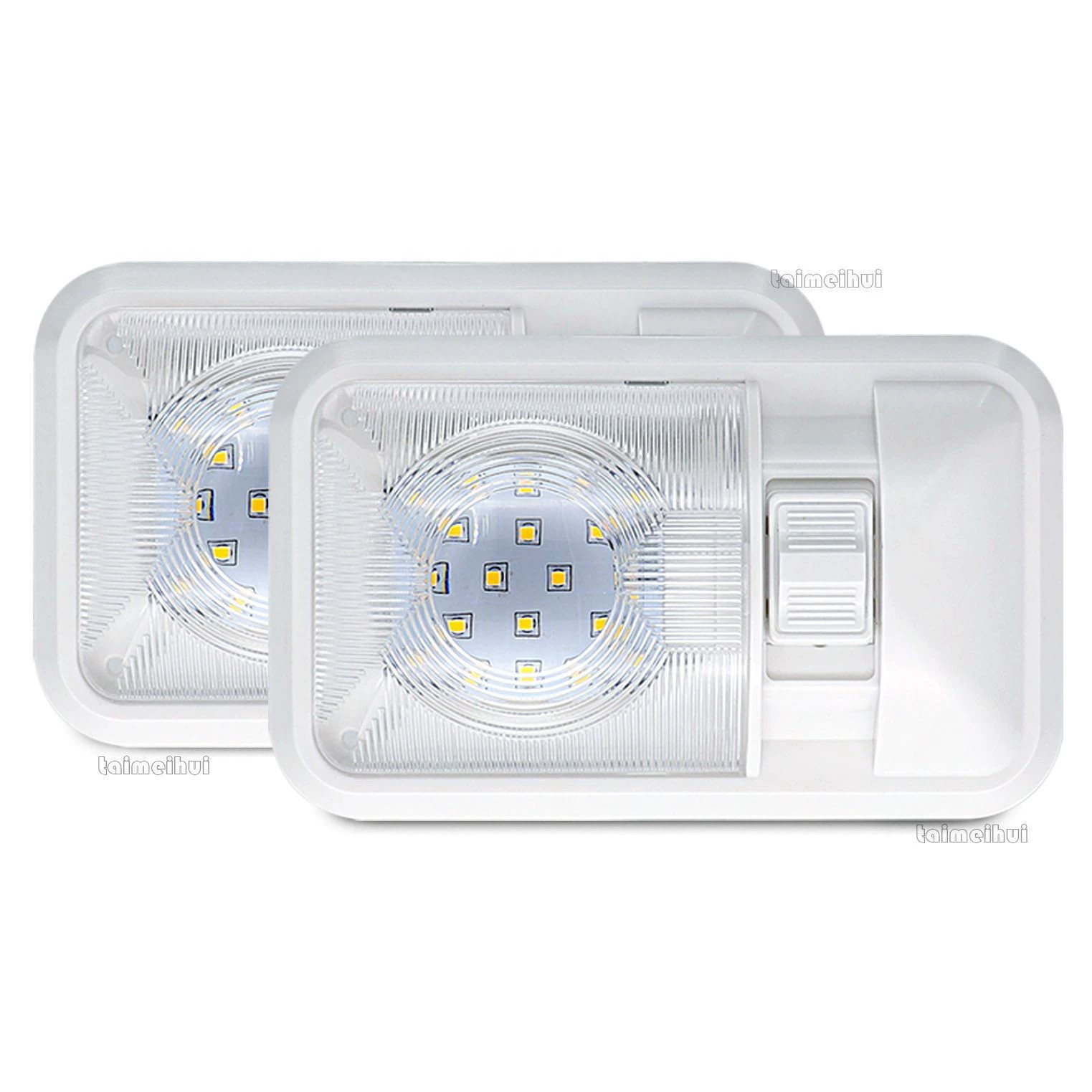 В наличии трансграничный трехпозиционный переключатель с линзой, одиночный светодиодный светильник RV для грузового отсека с переключателем 12В.