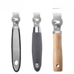 Stainless steel lemon peeler, fine coconut fiber peeler, yuzu tea tool strip knife, orange peeler and shredder