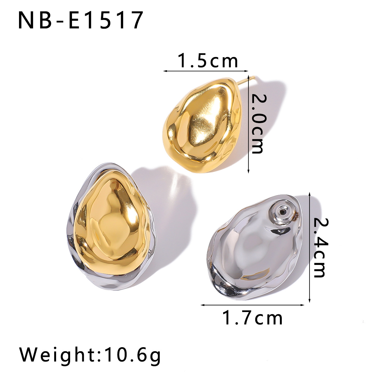 Women's Gender PVD Coated Real Gold Plated Flower 304 Stainless Steel Casual Elegant Lady Waterproof Non Tarnish Ear Studs