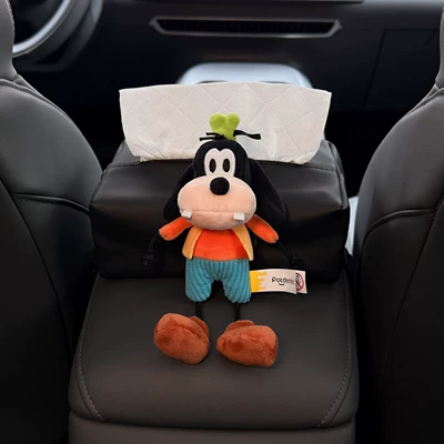 2026 New Model Mickey Goofy Car tissue box/set - authentic-limited-edition-goofy-black-tissue-box