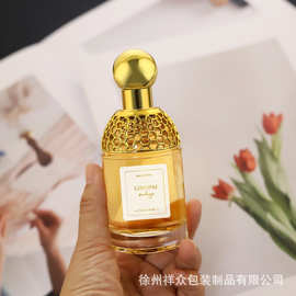 套肩高档蜂窝娇某兰同款玻璃透明香水玻璃空瓶带喷头便携式喷雾瓶